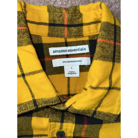 Men’s Amazon Essentials Slim Fit Flannel - Size Small - Picture 2 of 6
